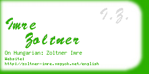 imre zoltner business card